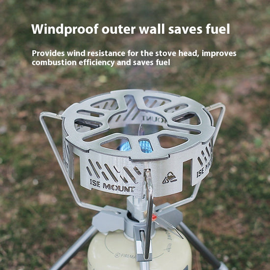 Gale-Shield Camping Stove Windscreen | Stainless Steel Wind Guard Ring