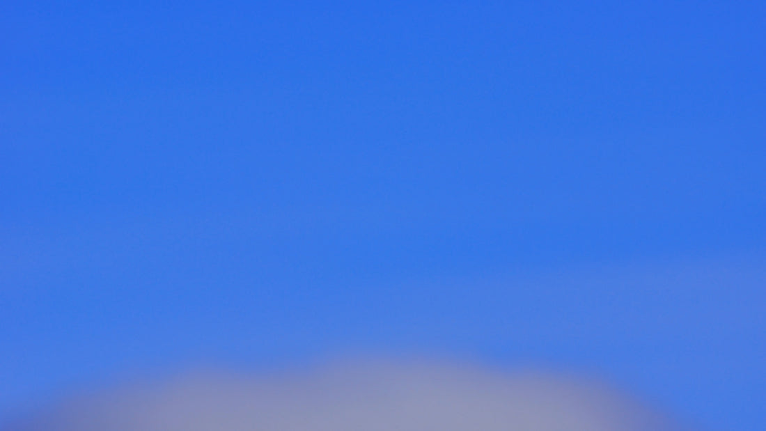 blue sky over the mountain