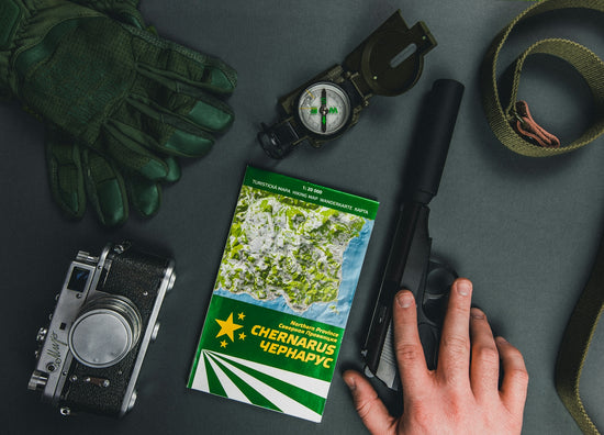green and white labeled box