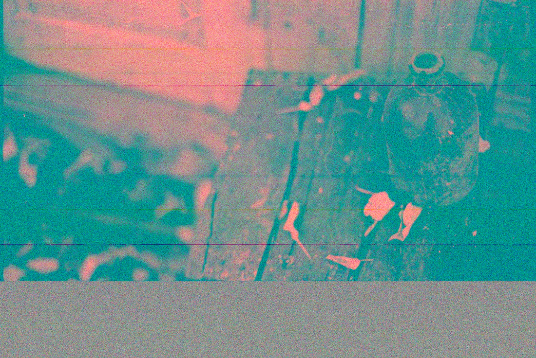 black and white abstract painting