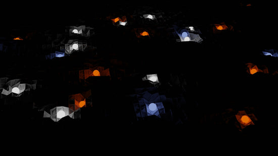 a bunch of lights that are in the dark