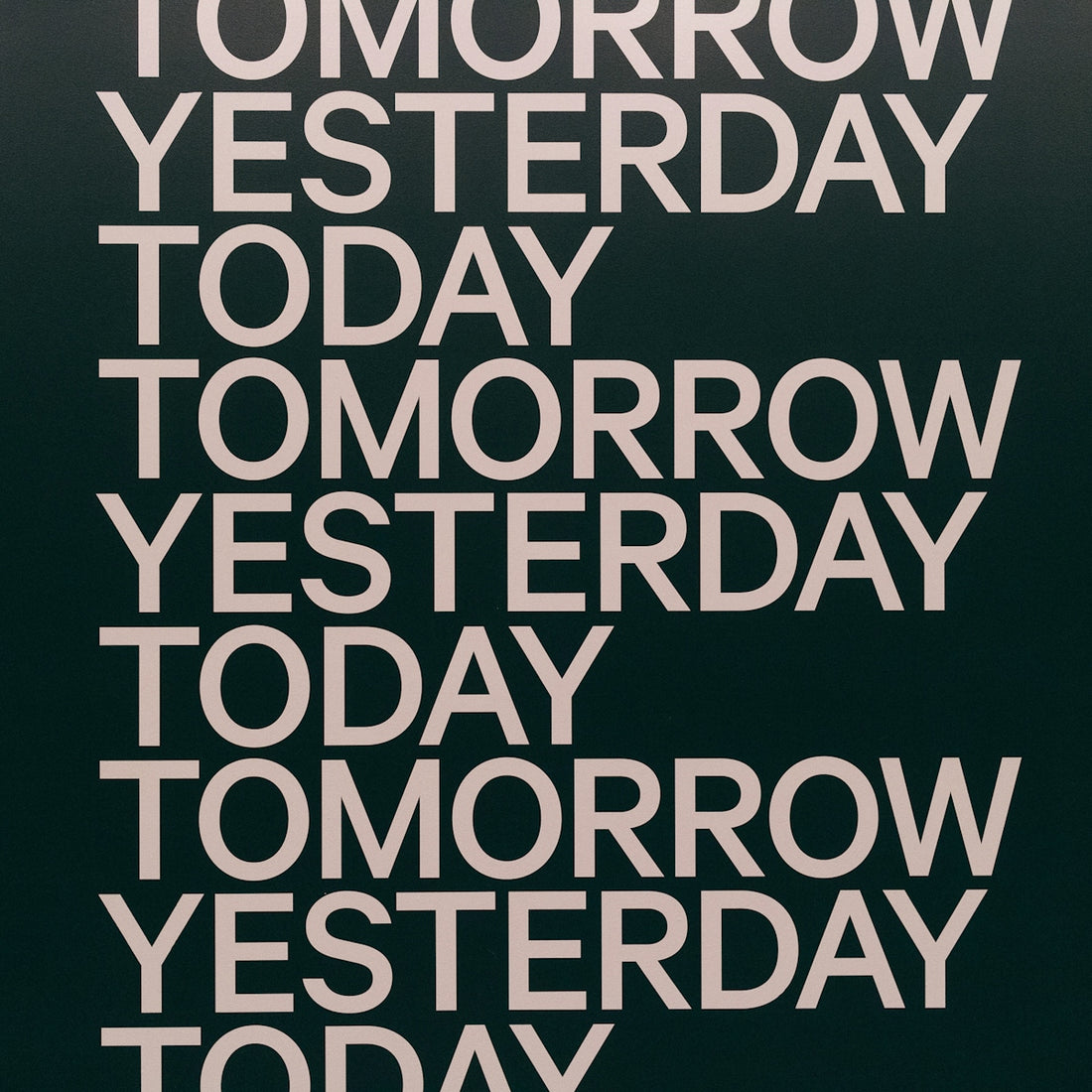 a black and white poster with the words tomorrow