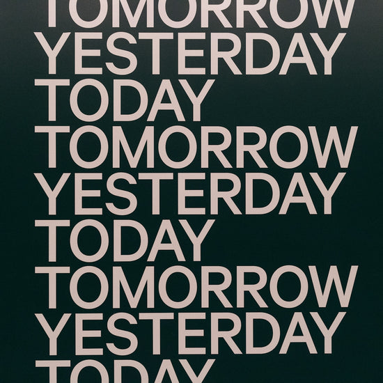 a black and white poster with the words tomorrow