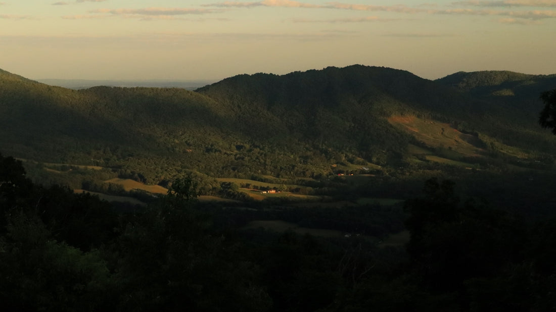 a view of a mountain range from a distance