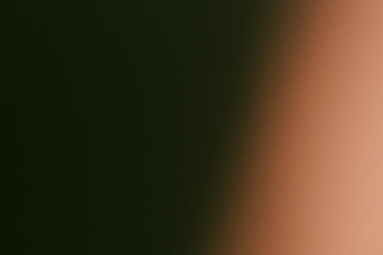 Dark green fading to light orange gradient