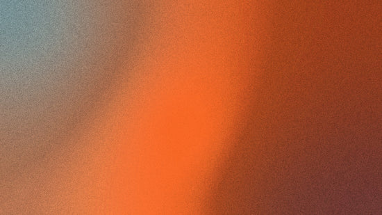 Abstract blend of orange, blue, and brown colors