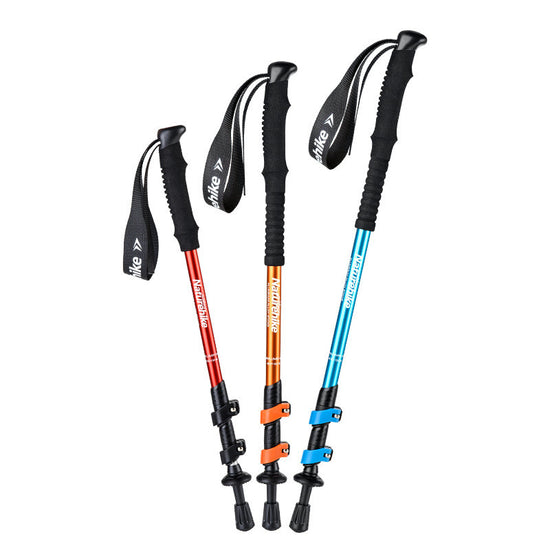 Family 3-Section Trekking Poles - Adjustable Aluminum Alloy for Men, Women & Kids