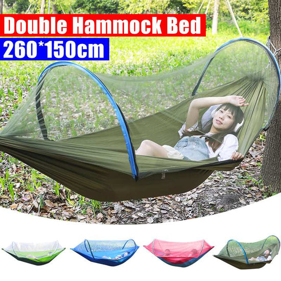 DuoNest Mosquito Hammock | 2-Person Parachute Hammock with Bug Protection