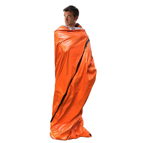 Emergency Thermal Blanket - Reusable Reflective Survival Sleeping Bag (PE Aluminum Film)