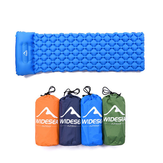 Inflatable Sleeping Pad with Pillow - Quick-Inflate TPU Camping Mat (190cm x 58cm, 620g)