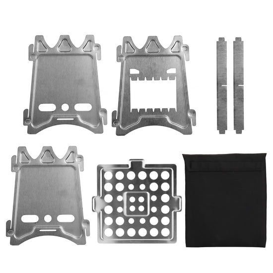 Titan-Forge Ultralight Wood Burning Camping Stove | Folding Backpacking Stove