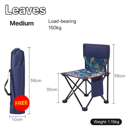 Portable Folding Chair - Frameless Collapsible Camping Stool (Two Sizes: 330mm & 280mm)