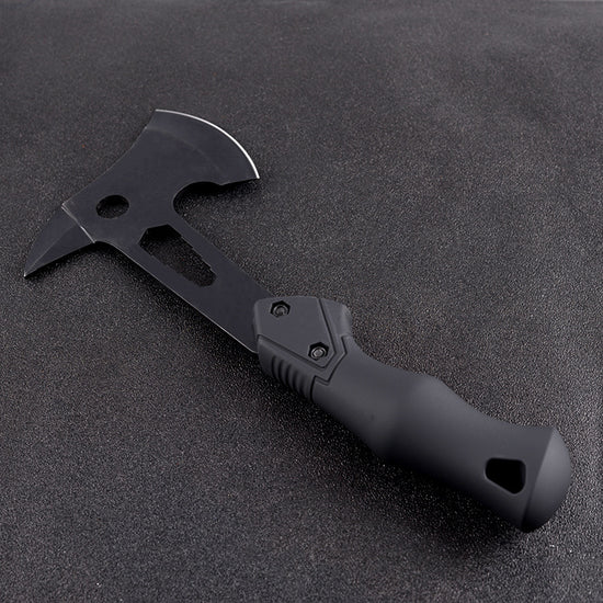 Multi-Purpose Camping Axe - Stainless Steel Hatchet with TPR Grip (283mm, 479g)