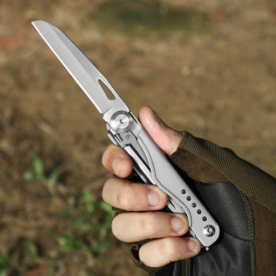Multi-Tool Pocket Knife - 2Cr13 Stainless Steel with Scissors (185mm, 130g)