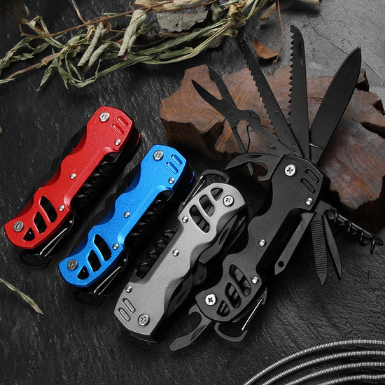 Folding Tactical Knife - Compact EDC Pocket Knife with Aluminum Handle (145mm, 2CR13 Steel)