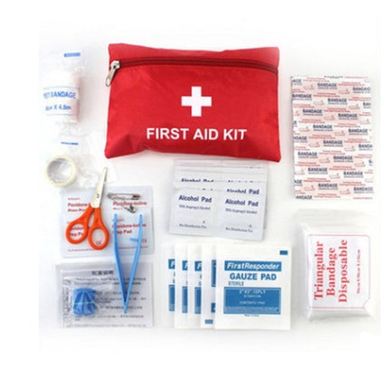Compact Outdoor First Aid Kit - Lightweight Emergency Medical Kit for Hiking & Travel (105g)