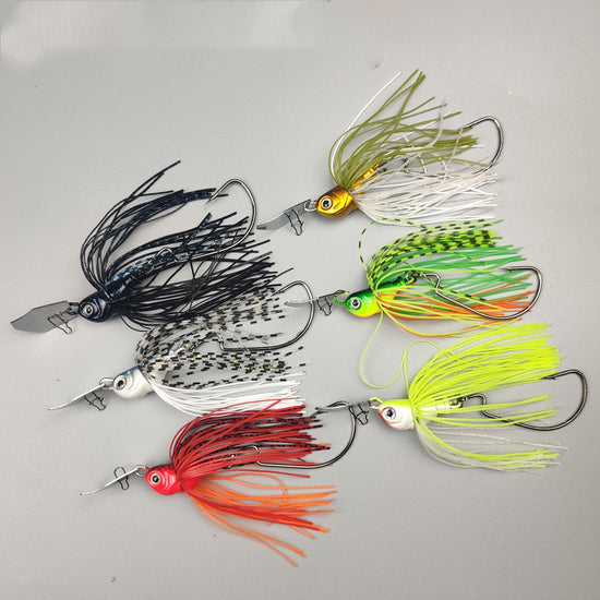 Flex-Blade Composite Swimbait | High-Vibration Rotating Sequin Soft Bait