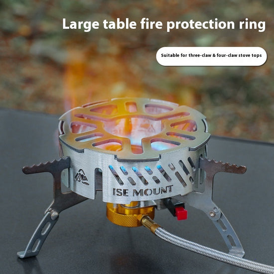 Gale-Shield Camping Stove Windscreen | Stainless Steel Wind Guard Ring