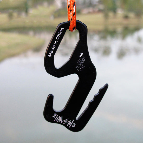 Aluminum Cord Lock Set - Ultralight Guy Line Tensioners (2 Sizes: 70mm & 37mm, 13.6g)