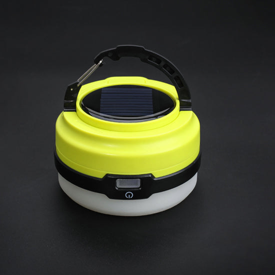 Solar Collapsible Camping Lantern - 6 LED Rechargeable Light with 3 Modes (150LM, 143g)