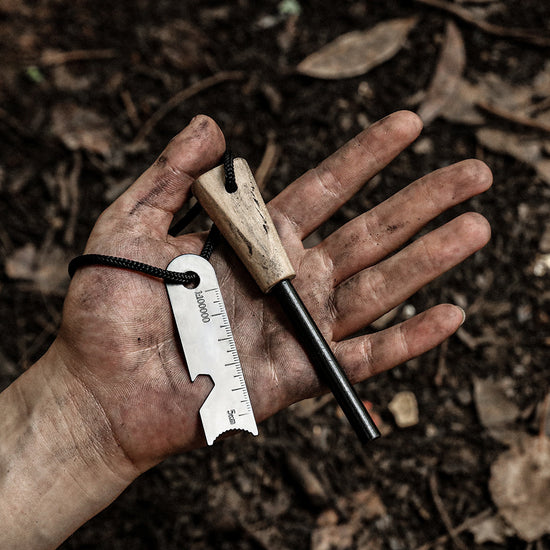 Ferrocerium Fire Starter Rod - Portable Flint & Steel Fire Starter for Camping & Survival (70g)