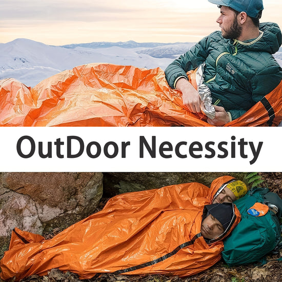 Emergency Thermal Bivy Sack - Windproof Waterproof Survival Blanket (72g Ultralight)