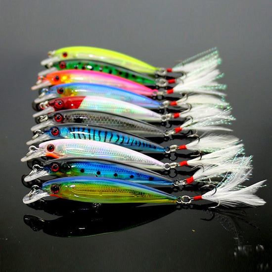 MI094 Laser-Prism Minnow Series | 9cm High-Definition Simulation Hard Bait