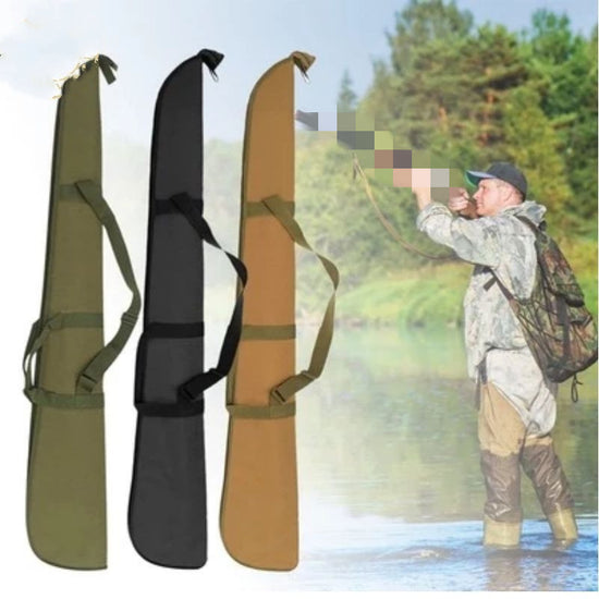 Shockproof Fishing Rod Bag | 600D Oxford Cloth Padded Travel Case for Rod Tips