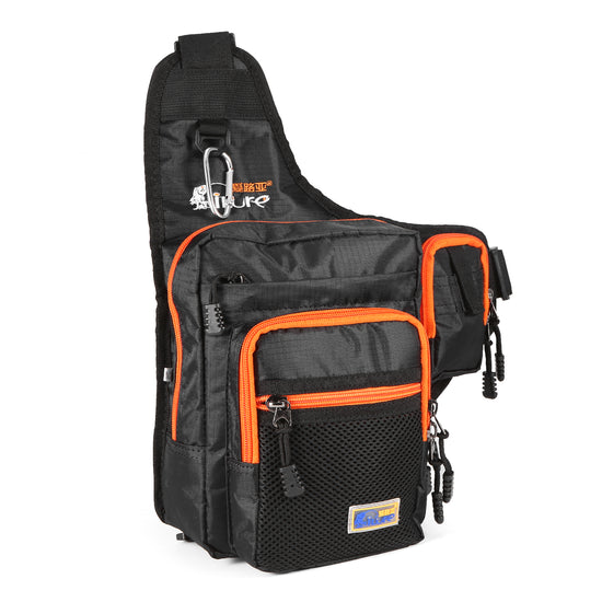 Waterproof Canvas Knight Fishing Bag | 4-in-1 Tactical Satchel & Waist Pack