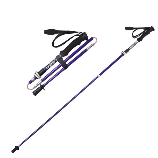 Premium Carbon Fiber Folding Trekking Poles - Ultra-Light 230g with Adjustable Length