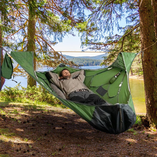FlatRest Hammock Tent | Bug-Free Sleep System with Suspension Kit for Camping