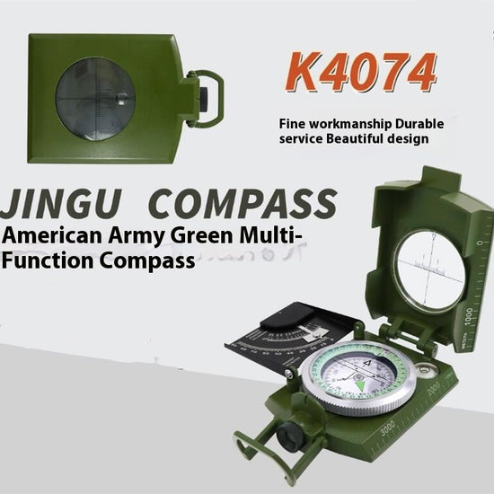 Professional Metal Compass - High-Precision Navigation Tool with Lanyard (100mm, 295g)