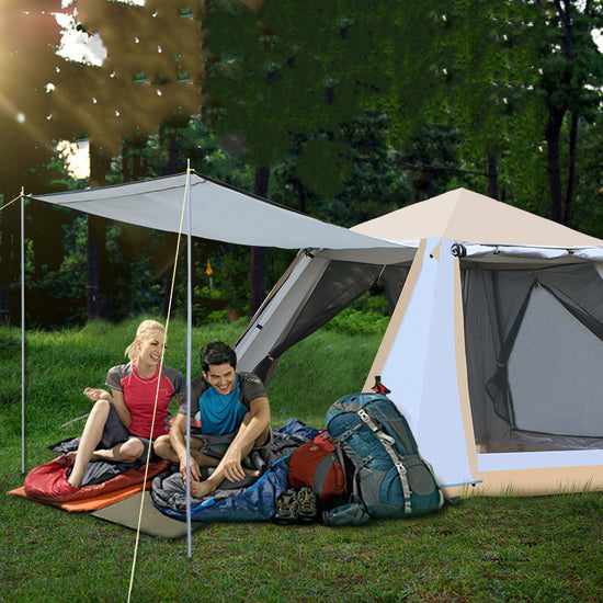 QuickCamp Pro Automatic Tent | Double-Layer All-Season Shelter with Aluminum Frame